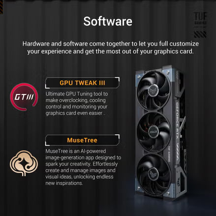 ASUS TUF Gaming GeForce RTX 5090 32GB GDDR7 OC Edition Graphics Card